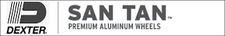 D DEXTER. SAN TAN PREMIUM ALUMINUM WHEELS logo