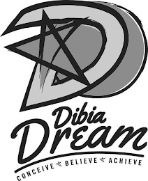 D DIBIA DREAM CONCEIVE BELIEVE ACHIEVE logo