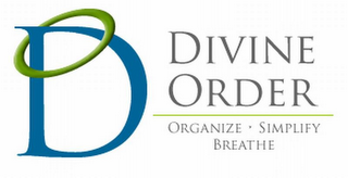 D DIVINE ORDER ORGANIZE SIMPLIFY BREATHE logo