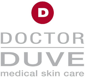 D DOCTOR DUVE MEDICAL SKIN CARE logo