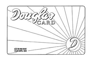 D DOUGLAS CARD GULTIG BIS ENDE VALID UNTIL END logo