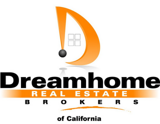 D DREAMHOME REAL ESTATE BROKERS OF CALIFORNIA logo
