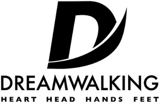 D DREAMWALKING HEART HEAD HANDS FEET logo