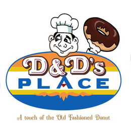 D & D'S PLACE A TOUCH OF THE OLD FASHIONED DONUT logo