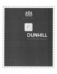 D DUNHILL INTERNATIONAL SINCE 1907 logo