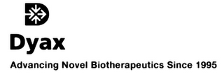 D DYAX ADVANCING NOVEL BIOTHERAPEUTICS SINCE 1995 logo