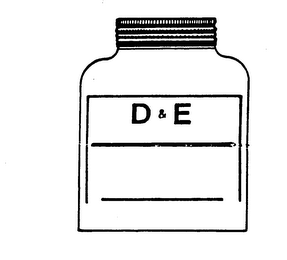 D & E logo