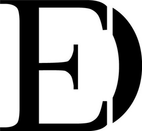 D E logo