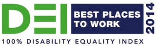 D E I BEST PLACES TO WORK 2014 DEI DISABILITY EQUALITY INDEX logo