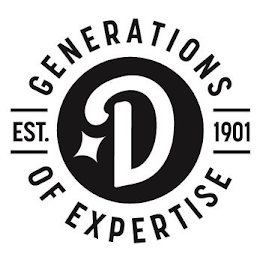 D GENERATIONS OF EXPERTISE EST. 1901 logo