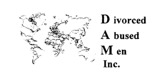 D IVORCED A BUSED M EN INC. logo