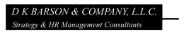 D K BARSON & COMPANY, L.L.C. STRATEGY & HR MANAGEMENT CONSULTANTS logo