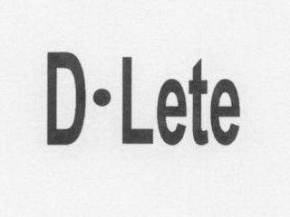 D LETE logo