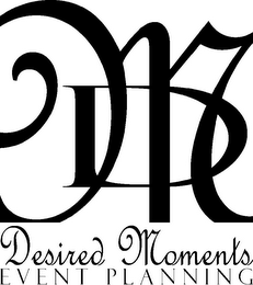 D M DESIRED MOMENTS EVENT PLANNING logo