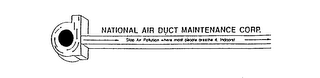 D NATIONAL AIR DUCT MAINTENANCE CORP.  STOP AIR POLLUTION WHERE MOST PEOPLE BREATHE IT.  INDOORS! logo