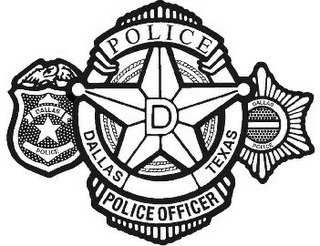D POLICE DALLAS TEXAS POLICE OFFICER DALLAS POLICE logo