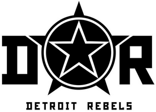 D R DETROIT REBELS logo