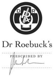 D R RX DR ROEBUCK'S PRESCRIBED BY logo