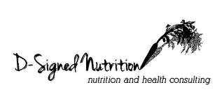 D-SIGNED NUTRITION NUTRITION AND HEALTH CONSULTING logo