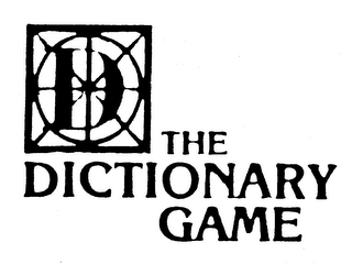 D THE DICTIONARY GAME logo