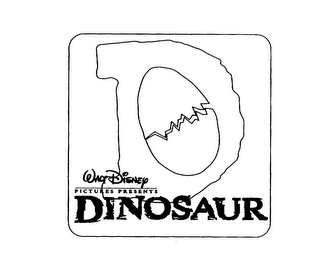 D WALT DISNEY PICTURES PRESENTS DINOSAUR logo