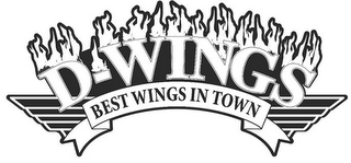 D-WINGS BEST WINGS IN TOWN logo
