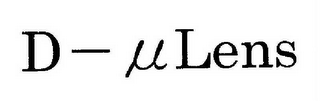 D-µLENS logo