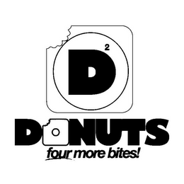 D2 DONUTS FOUR MORE BITES! logo