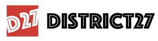 D27 DISTRICT 27 logo