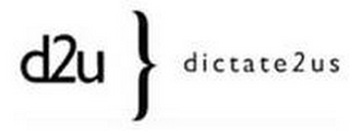 D2U DICTATE2US logo