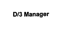 D/3 MANAGER logo