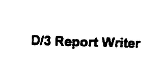 D/3 REPORT WRITER logo