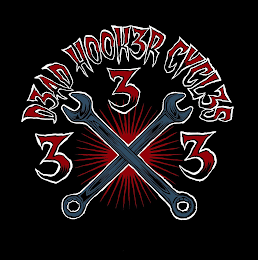 D3AD HOOK3R CYCL3S 3 3 3 logo