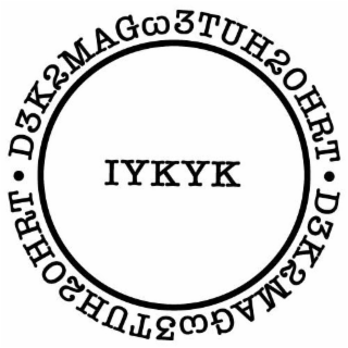 D3K2MAGW3TUH20HRT. IYKYK D3KSMAGW3THUR20HRT logo