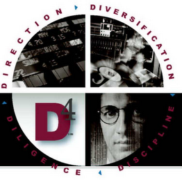 D4 DIRECTION DIVERSIFICATION DISCIPLINE DILIGENCE logo