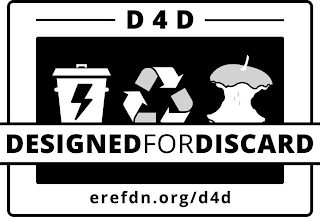 D4D DESIGNEDFORDISCARD EREFDN.ORG/D4D logo