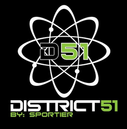 D51 DISTRICT51 BY:SPORTIER logo