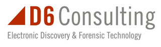 D6 CONSULTING ELECTRONIC DISCOVERY & FORENSIC TECHNOLOGY logo