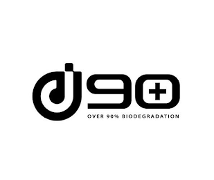 D90 OVER 90% BIODEGRADATION logo