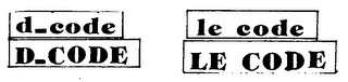 D_CODE LE CODE logo