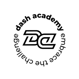 DA DASH ACADEMY EMBRACE THE CHALLENGE logo