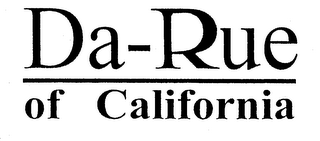 DA-RUE OF CALIFORNIA logo