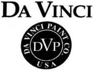 DA VINCI DA VINCI PAINT CO. USA DVP logo