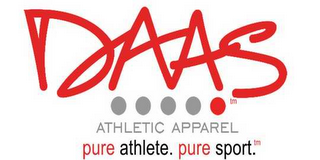 DAAS ATHLETIC APPAREL PURE ATHLETE. PURE SPORT. logo