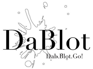 DABLOT DAB. BLOT. GO! logo