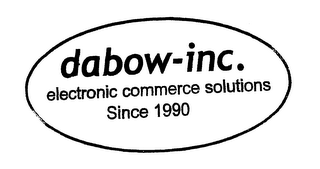 DABOW-INC. ELECTRONIC COMMERCE SOLUTIONS SINCE 1990 logo
