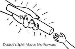 DADDY'S SPIRIT MOVES ME FORWARD logo