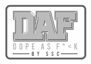 DAF DOPE AS F* K BY SSC logo