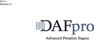 DAFPRO ADVANCED FLOTATION ENGINE logo
