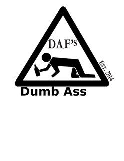 D.A.F.'S EST.2014 DUMB ASS logo